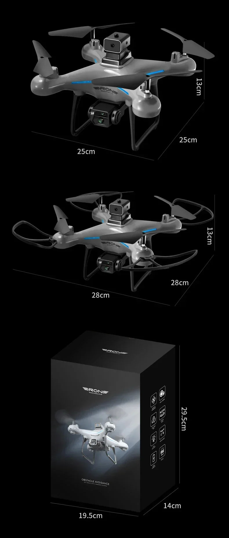 Ky102 Drone 8k Profesional Dual-camera Aerial Photography 360 Obstacle Avoidance Optical Flow Four-axis Rc UAV 10000m