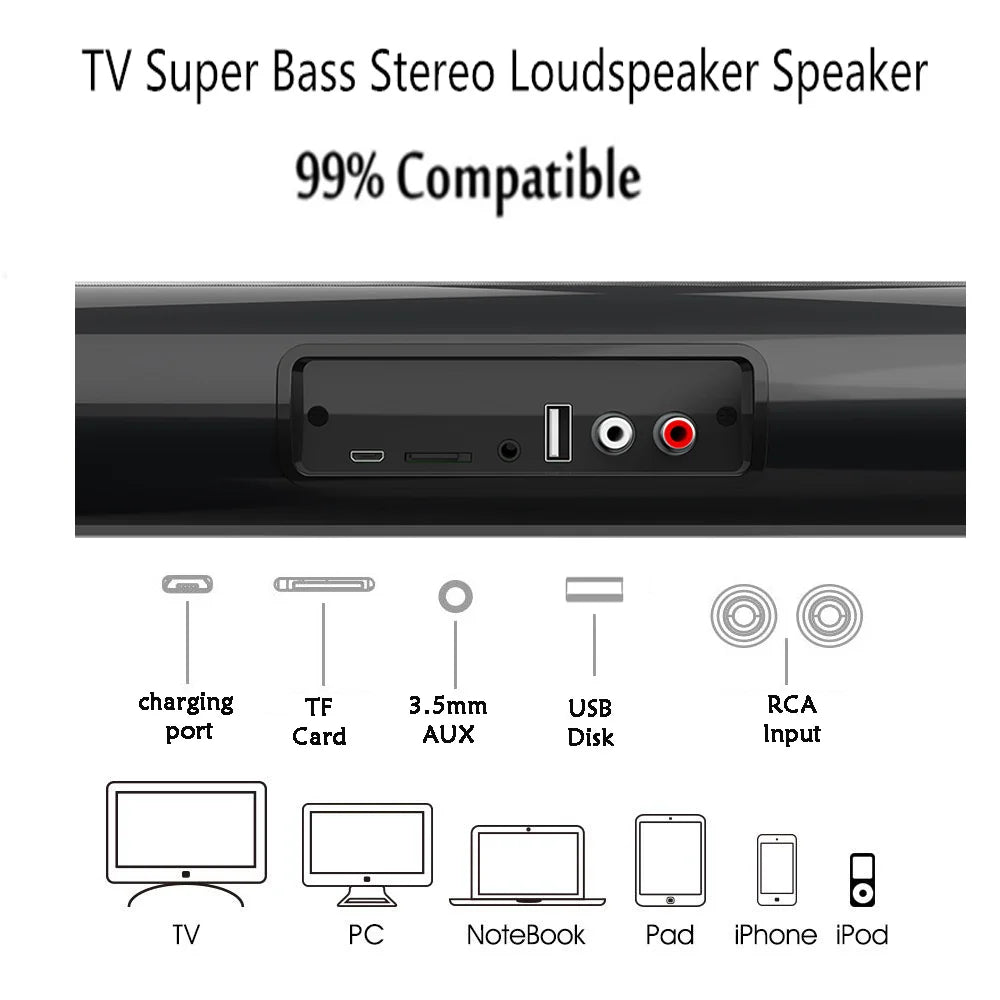 Wireless Bluetooth Sound Bar Speaker System