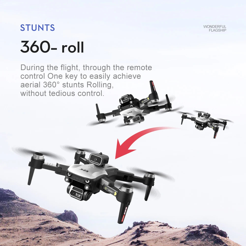 New S2S Drone 8K Professional HD Dual Camera Brushless Obstacle Avoidance Aerial Photography Foldable Quadcopter Toys Gifts