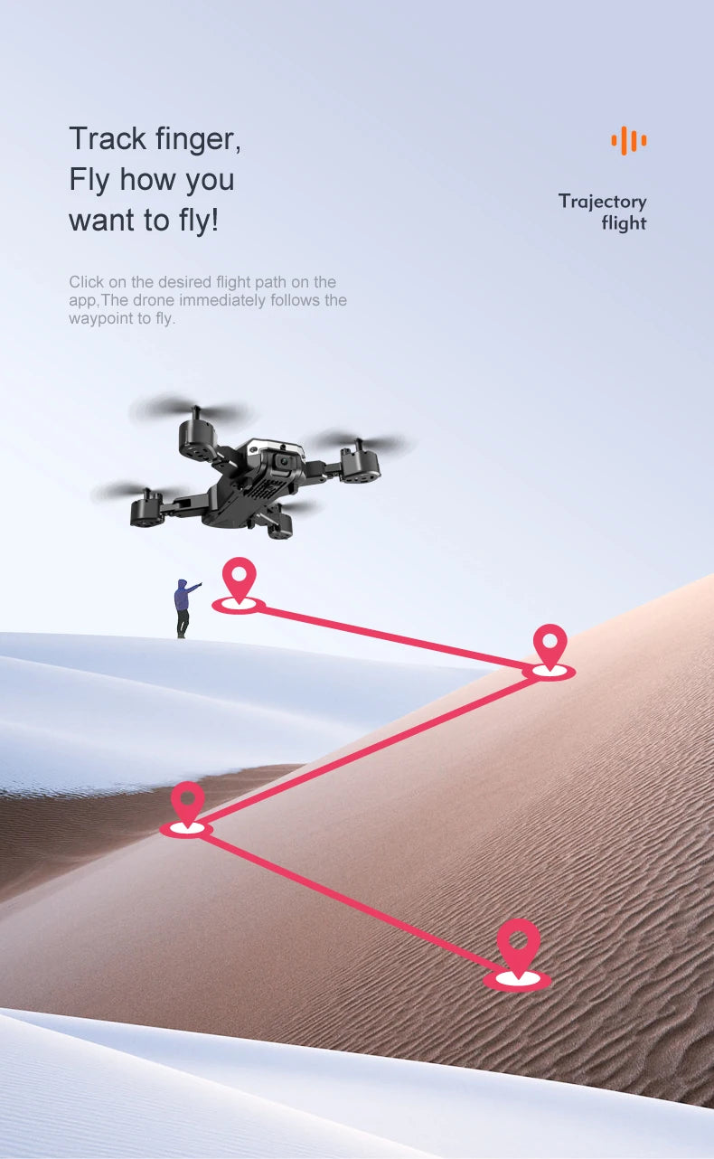 KBDFA G6 New Professional Foldable Quadcopter Aerial Drone S6 HD Camera GPS RC Helicopter FPV WIFI Obstacle Avoidance Toy Gifts
