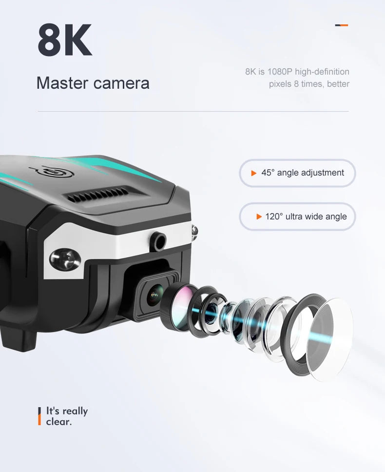 KBDFA G6 New Professional Foldable Quadcopter Aerial Drone S6 HD Camera GPS RC Helicopter FPV WIFI Obstacle Avoidance Toy Gifts