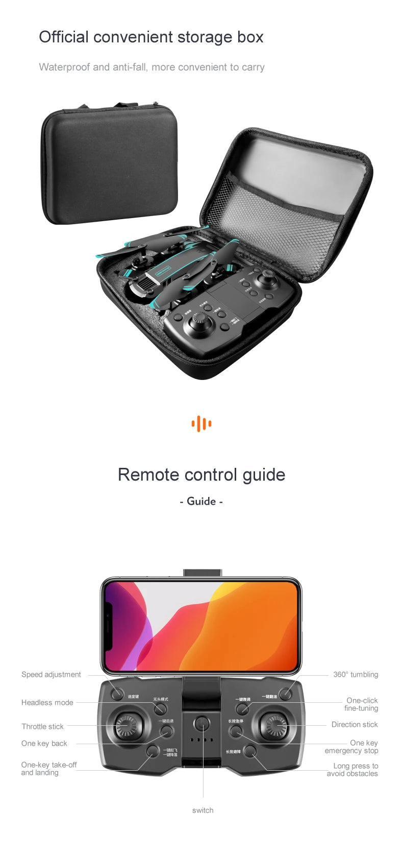 KBDFA G6 New Professional Foldable Quadcopter Aerial Drone S6 HD Camera GPS RC Helicopter FPV WIFI Obstacle Avoidance Toy Gifts