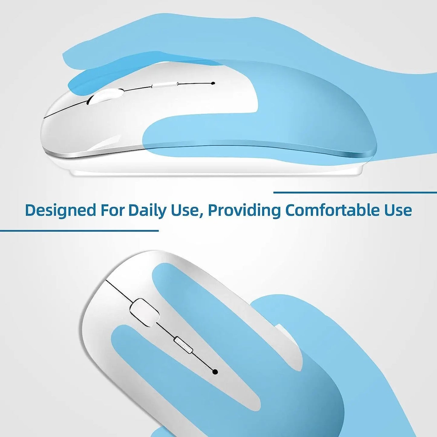 Wireless 2.4GHz Slim Portable Computer Mouse