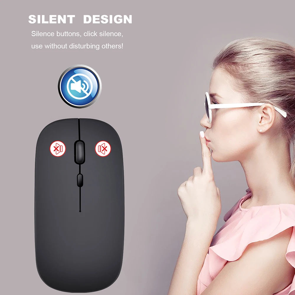 Wireless 2.4GHz Slim Portable Computer Mouse