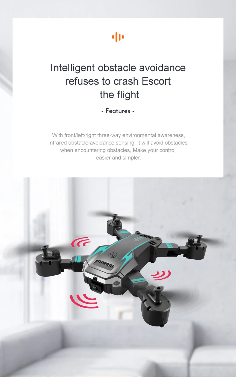 KBDFA G6 New Professional Foldable Quadcopter Aerial Drone S6 HD Camera GPS RC Helicopter FPV WIFI Obstacle Avoidance Toy Gifts