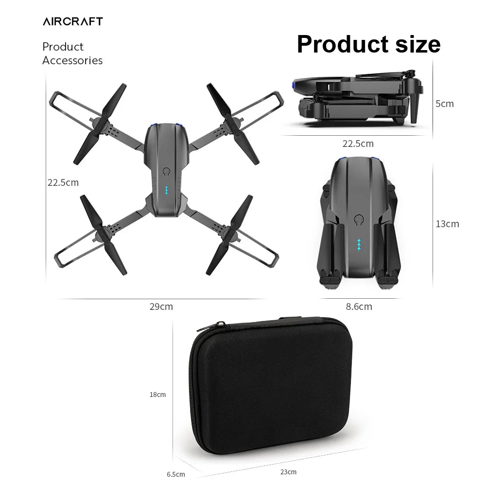 E99 K3 Pro Drone HD Professional 4k drone Dual Camera WIFI fpv Aircraft Quadcopte Obstacle Avoidance Aerial Photography Drone