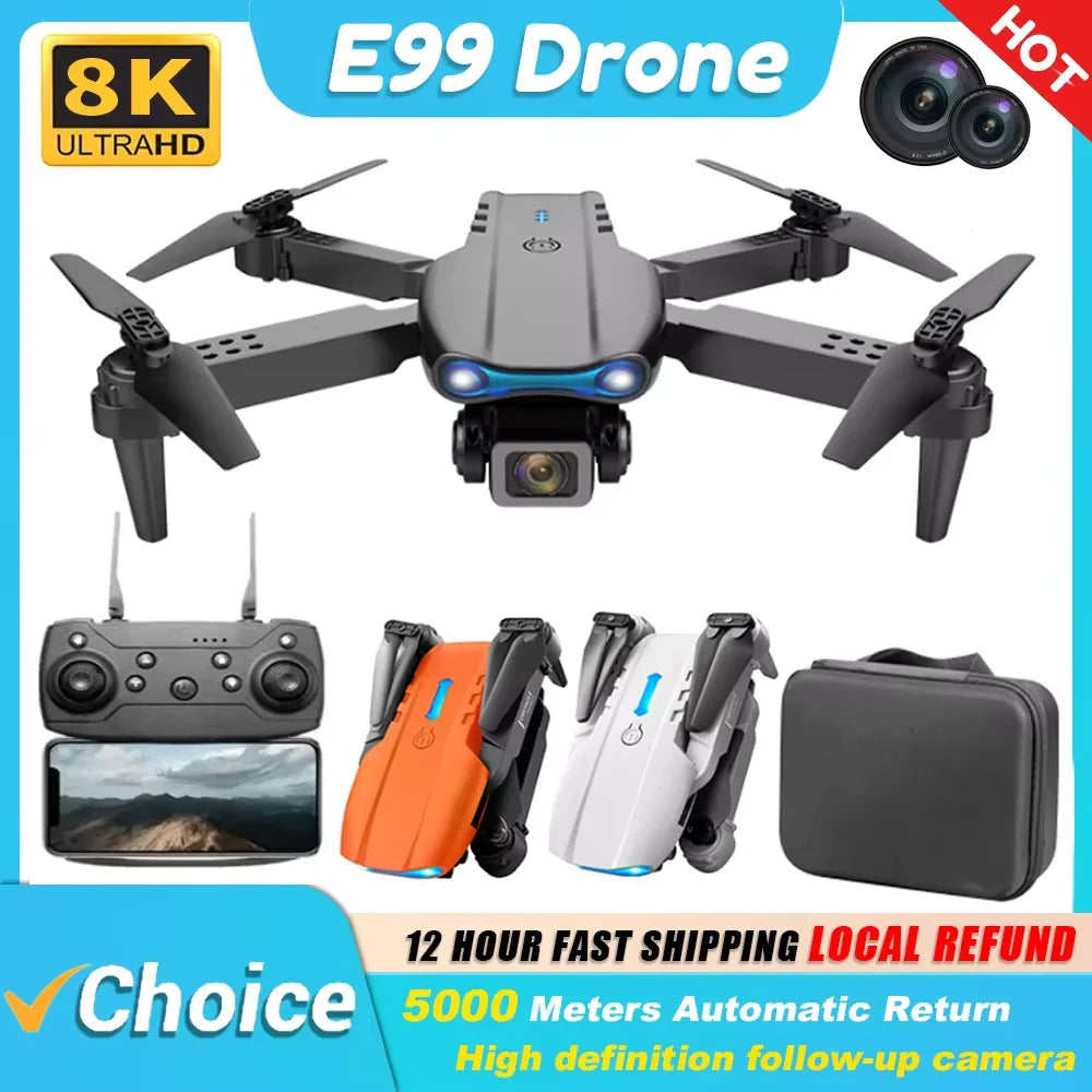 E99 K3 Pro Drone HD Professional 4k drone Dual Camera WIFI fpv Aircraft Quadcopte Obstacle Avoidance Aerial Photography Drone