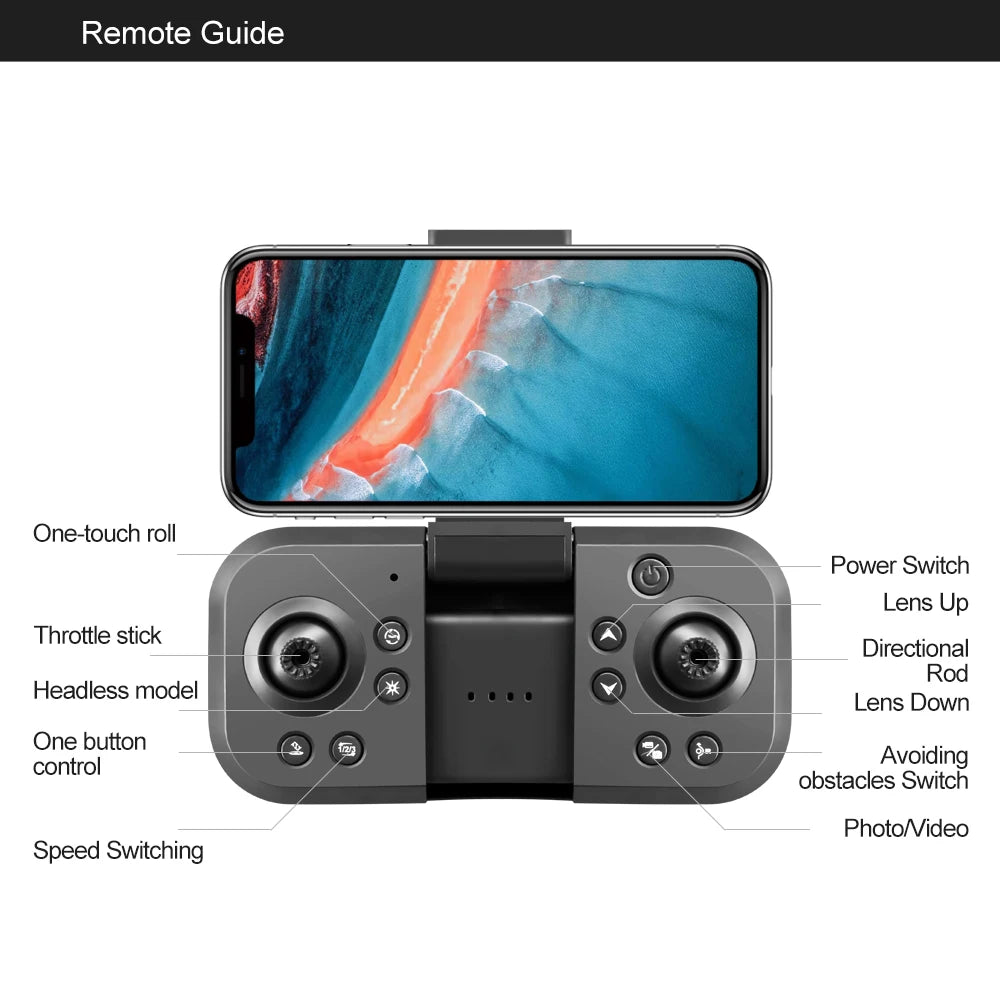 New S2S Drone 8K Professional HD Dual Camera Brushless Obstacle Avoidance Aerial Photography Foldable Quadcopter Toys Gifts