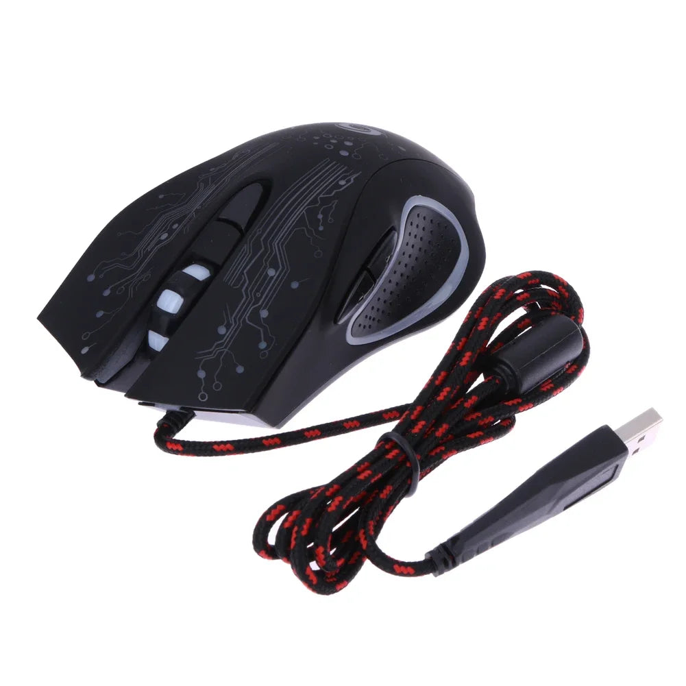 LED Optical 6D Professional USB Wired Gaming Mouse