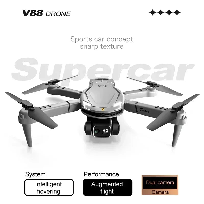 Mini New V88 Drone 8K Professional HD Aerial Photography 5G GPS Remote Control Aircraft HD Dual Camera Quadcopter Toy UAV