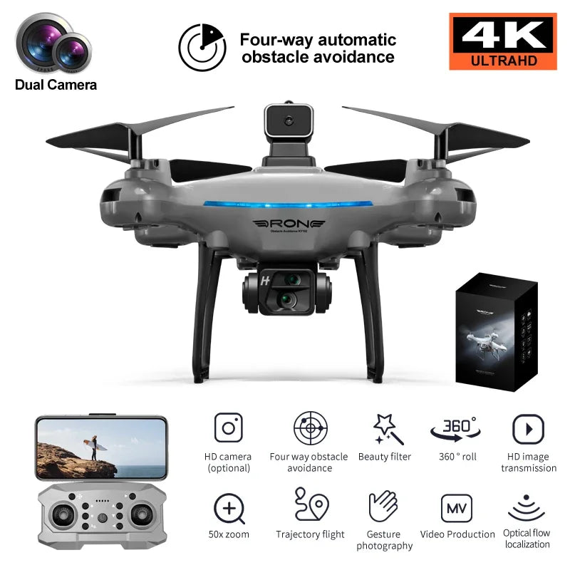 Ky102 Drone 8k Profesional Dual-camera Aerial Photography 360 Obstacle Avoidance Optical Flow Four-axis Rc UAV 10000m