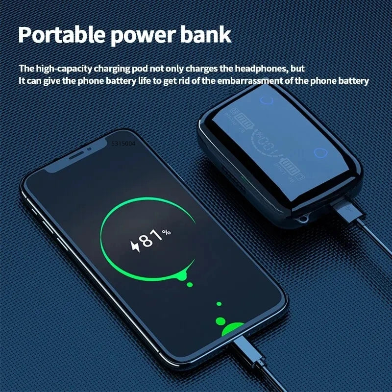 Wireless Bluetooth 5.1 Headset Noise Reduction Earphones