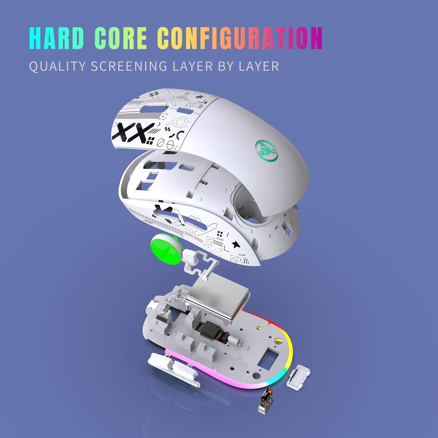T90 2.4G Wireless Mechanical RGB Gaming Mouse