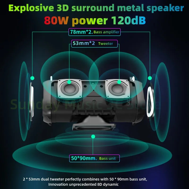 Outdoor Portable Wireless Bluetooth Speakers