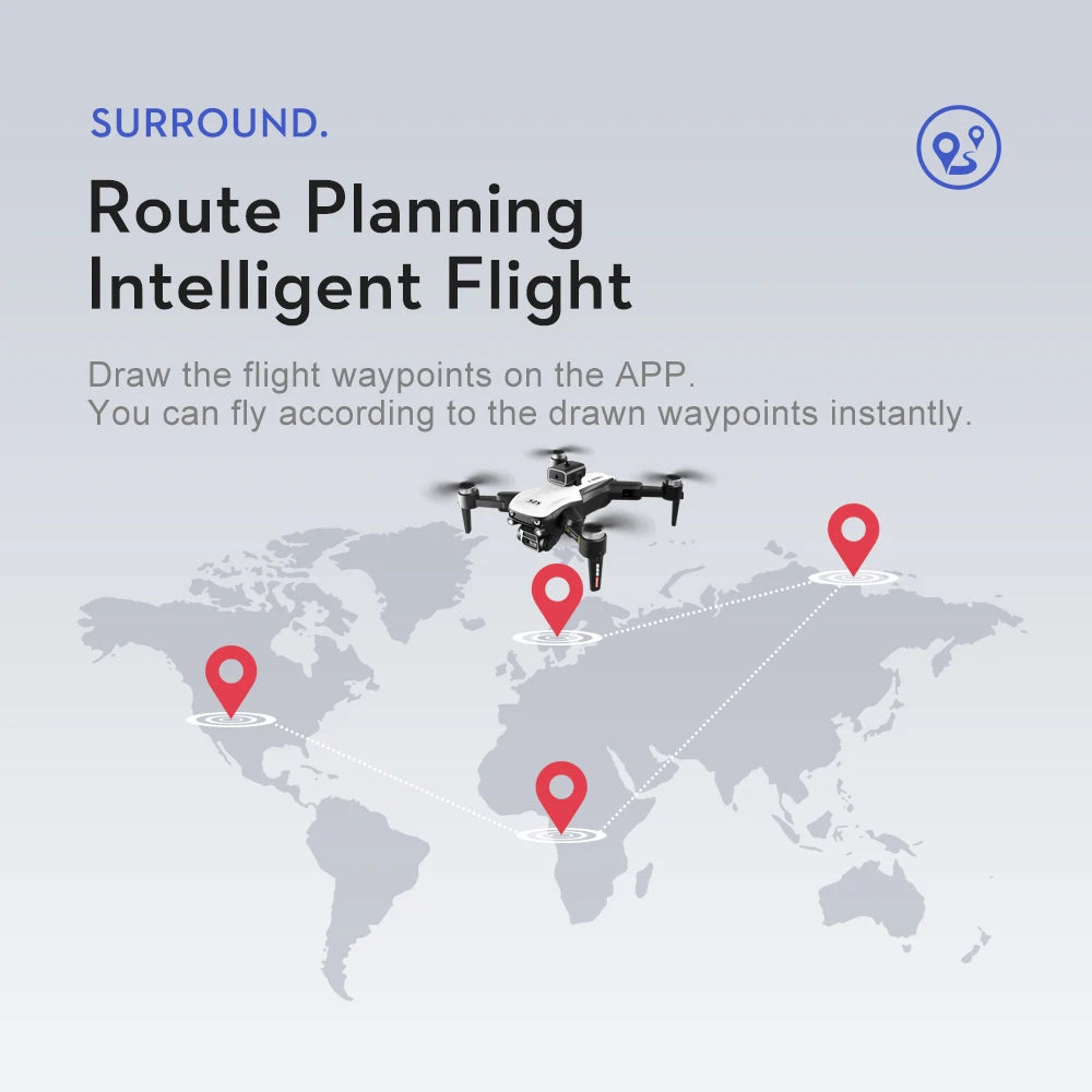 New S2S Drone 8K Professional HD Dual Camera Brushless Obstacle Avoidance Aerial Photography Foldable Quadcopter Toys Gifts