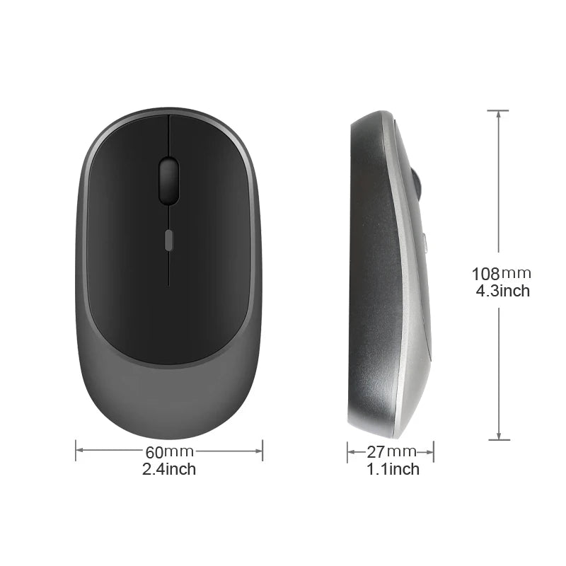 Wireless Rechargeable Bluetooth-compatible Mouse