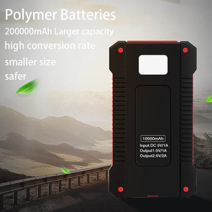 New 200000mAh Large Capacity Solar Power Bank