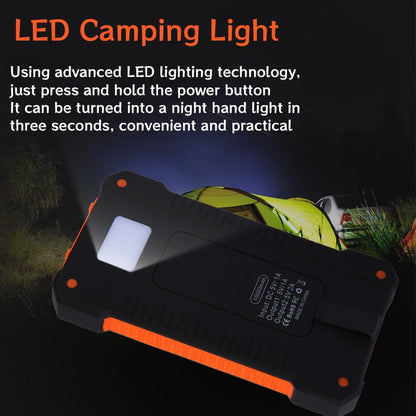 New 200000mAh Large Capacity Solar Power Bank