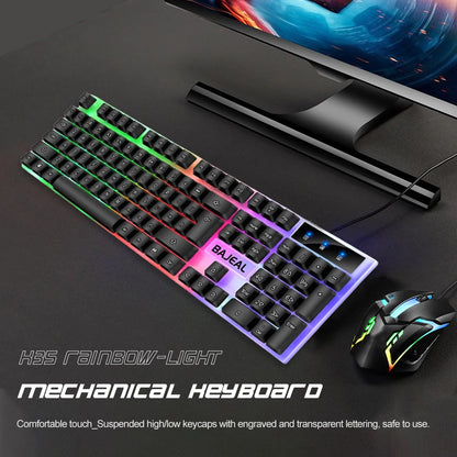 RGB Gaming Keyboard 98 Keys Mechanical Keyboard