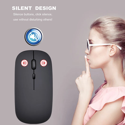 Wireless 2.4GHz Slim Portable Computer Mouse