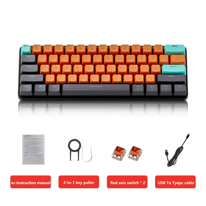 MKA610 USB Mini Mechanical Gaming Wired Keyboard