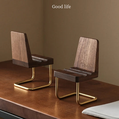 Wooden Chair Phone Stand
