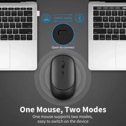 Wireless Rechargeable Bluetooth-compatible Mouse