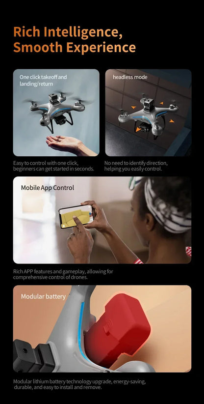 Ky102 Drone 8k Profesional Dual-camera Aerial Photography 360 Obstacle Avoidance Optical Flow Four-axis Rc UAV 10000m