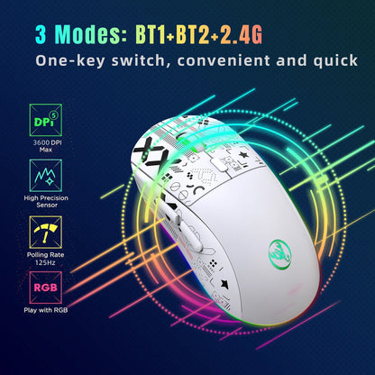 T90 2.4G Wireless Mechanical RGB Gaming Mouse