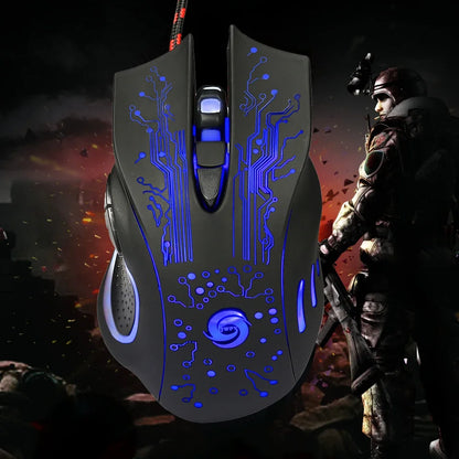LED Optical 6D Professional USB Wired Gaming Mouse