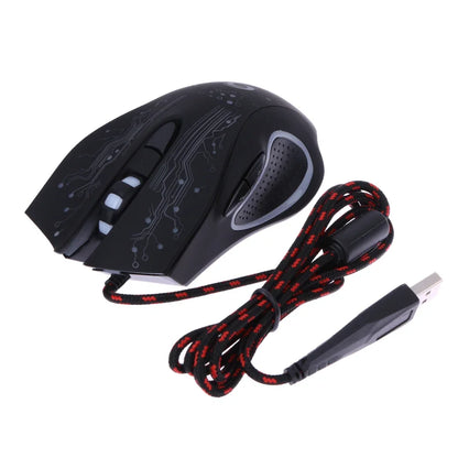LED Optical 6D Professional USB Wired Gaming Mouse