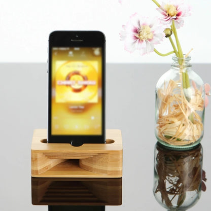 Wooden Cellphone Amplifier Stand
