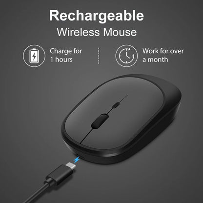 Wireless Rechargeable Bluetooth-compatible Mouse