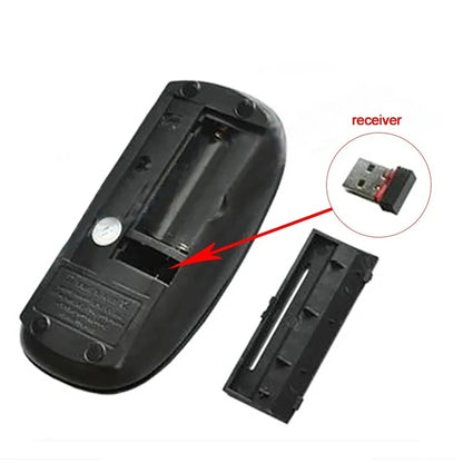 Wireless 2.4GHz Slim Portable Computer Mouse