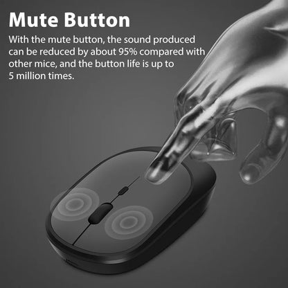 Wireless Rechargeable Bluetooth-compatible Mouse